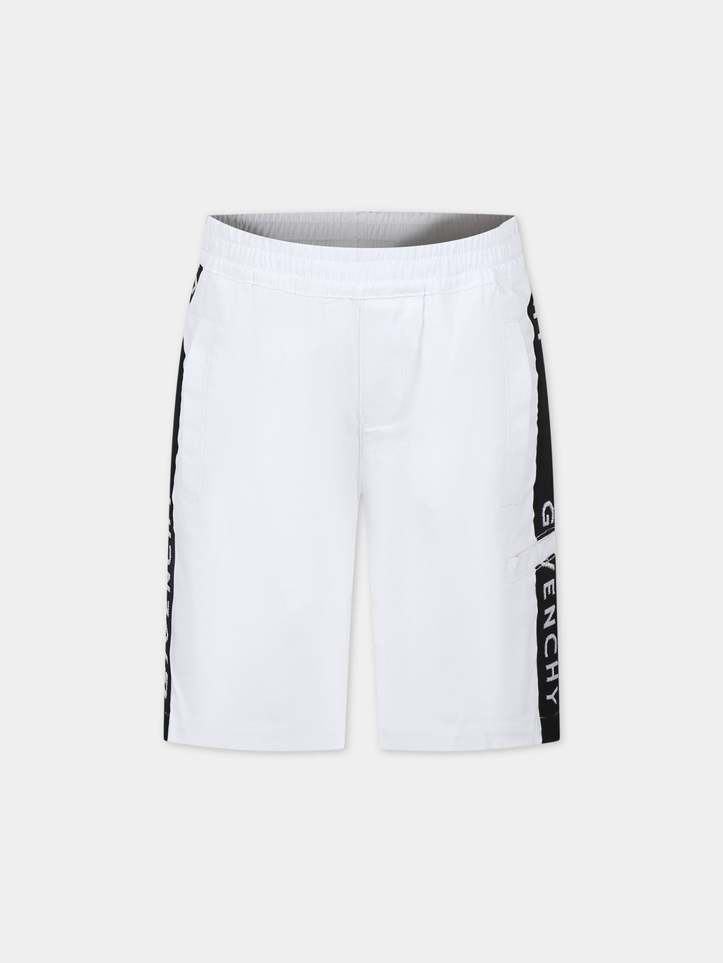 White casual shorts for boy